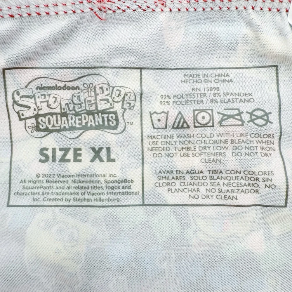SpongeBob Patrick Boxer Briefs Mens XL Underwear Nickelodeon Colorful Rainbow